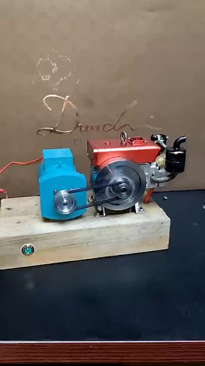 Single-cylinder engine in power generation#enginediy #engineering #miniengine #powergenerator #reels | Tamonte Gaines