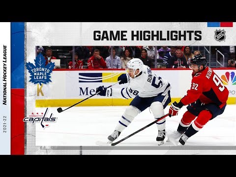 Maple Leafs @ Capitals 2/28 | NHL Highlights 2022
