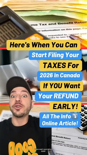 Good Times GTA on Instagram: "The wait is almost over — here’s when Canadians can officially file their 2025 taxes to get their refund as soon as possible! - SOURCE: ⤵️ Online Article: Narcity.com By: Narcity Staff - Contributor Date Published: January 19, 2026"