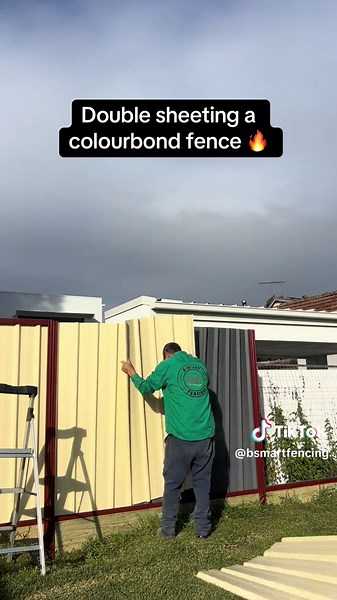 Double Sheeting a Colourbond Fence for a Perfect Finish