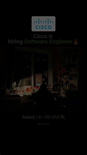Cisco is hiring a Software Engineer - Development 🔥 | #jobsearch #cisco #career #jobs
