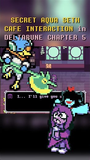 SECRET Aqua Seth Cafe Interaction in Deltarune Chapter 5