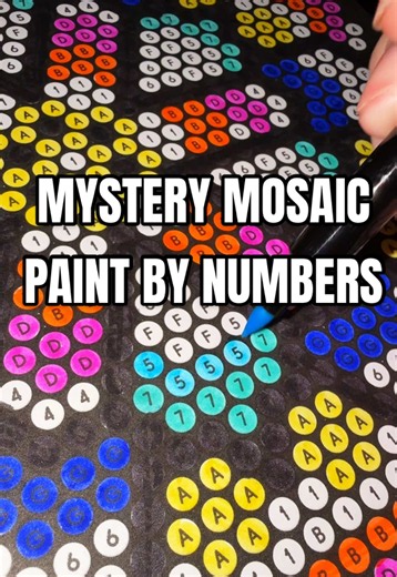 The best part is not knowing what you’re painting until the very end 🎨 This mystery mosaic paint-by-numbers is SO satisfying!🤍 @Imagimake #PaintByNumbers #MysteryMosaic #CraftTok #Satisfying #TikTokMadeMeBuyIt
