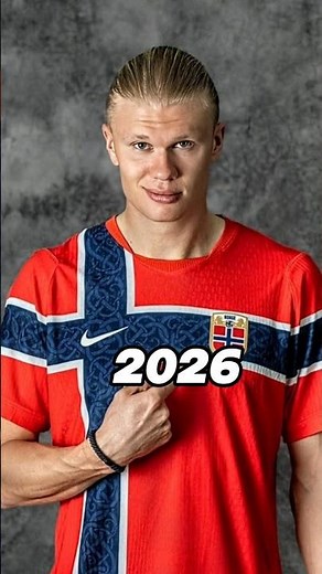 Haaland age transformation then vs now (2000-2026)#shorts #transformation