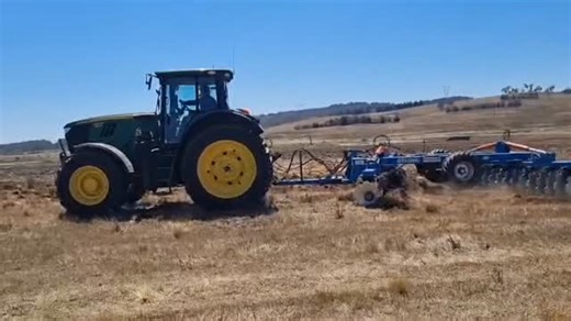 Pasture renovation done right  We’ve applied 2 t/ha of lime to lift...