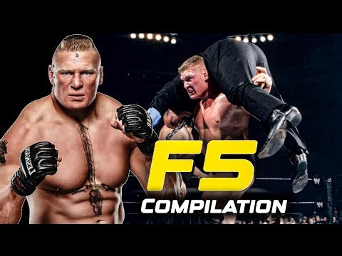 Brock Lesnar Lifts and Destroys – F5 Moments