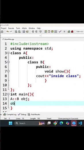 Nested Classes in C++ | Inside a Class Explained | Nested Classes
