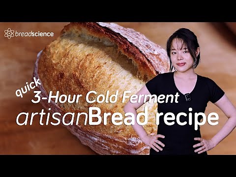 Quick 3-Hour Cold Fermented Artisan Bread Recipe | with Tangzhong and Poolish