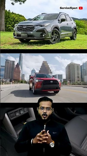 Is the Toyota Corolla Cross bigger than the Subaru Crosstrek? #toyotacorolla #subarucrosstrek