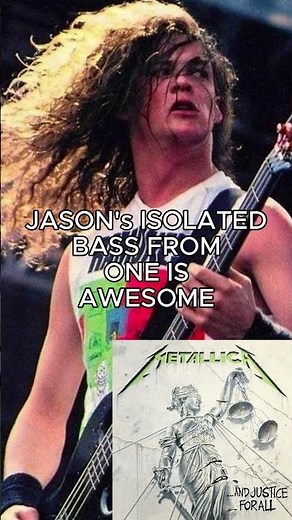 JASON NEWSTED's ISOLATED BASS FROM ONE IS AWESOME #metallica #jasonnewsted #shorts