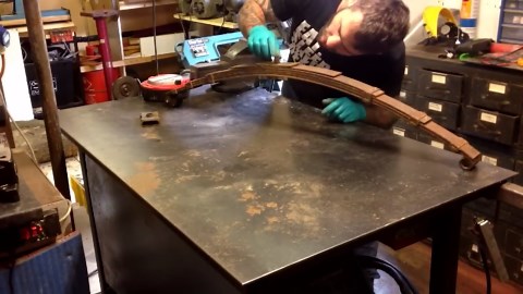 Making a tanto fighting knife from spring steel