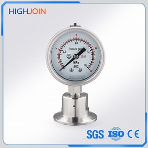 [Hot Item] Tri-Clamp Connection Pressure Gauge Diaphragm Pressure Gauge