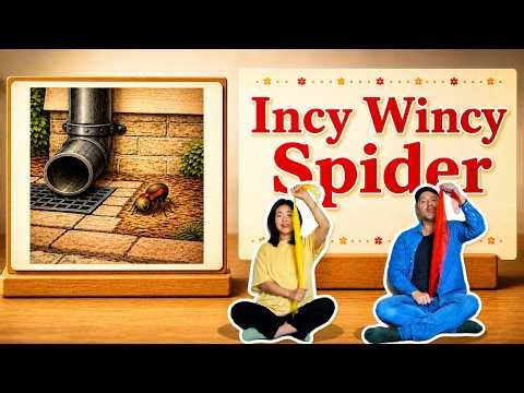 Incy Wincy Spider 🕷️ | 3 Up & Down Scarf Songs | for Children | LoFi Music