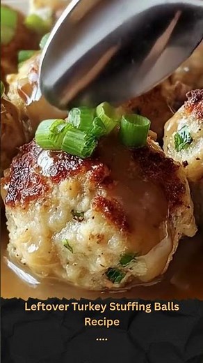 Leftover Turkey Stuffing Balls