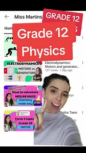 Grade 12 Physics learners ❤️ Electrodynamics Motors and generators #study #exams #school #tiktoksouthafrica