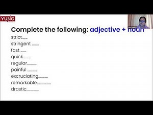 Adjective and Noun Collocation | Yuno Learning