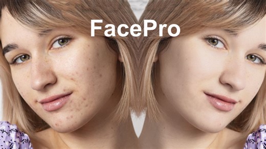 AI再次改变剪辑师工作流，全新AE和PR智能磨皮润肤去除瑕疵美颜插件 FacePro V1.0.0 Win和Mac都有汉化