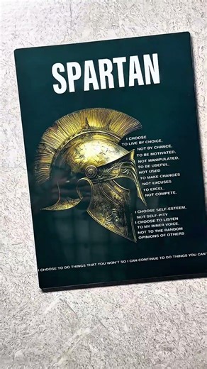 Quote Metal Posters 🔥 | Motivational Wall Art in Premium Metal by TurtleWings #turtlewings #spartan