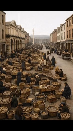 The Coal Quay Market. In the early 1900s, Cornmarket Street—affectionately known as the Coal Quay—was more than just a place to trade; it was a theater of real Cork life. Long before modern supermarkets, this was the city's pulse, alive with the "Shawlies"—the formidable, sharp-witted women in their traditional black heavy wool shawls who ruled the stalls. What made it special? • The Atmosphere: A symphony of "Echo" boys shouting, horse-drawn carts clattering on cobblestones, and the legendary b