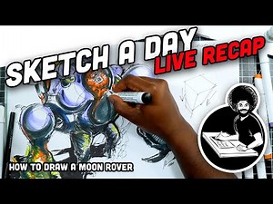 How to draw a concept art alien