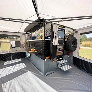 At just over 1400kg, discover off-grid, FORTÉ 9 is available from $137p/w* https://www.marketdirect.com.au/product/forte-9-plus-hybrid-offroad-caravan/ • 2berth • 525W solar • SUV Friendly • 270° Awning with full annex • Diesel Heater • 200Ah Lithium Battery ENQUIRE NOW 1300 494 494 www.marketdirect.com.au *T&Cs apply, see website for details. | MDC Caravans and Campers