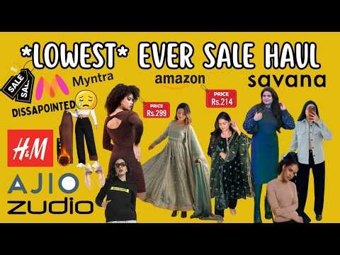 Crazy Deal finds on AJIO MYNTRA ZUDIO H&M SAVANA Haul #SaleHaul