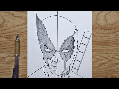 How to draw Deadpool vs Wolverine | Wolverine vs Deadpool step by step | easy tutorial