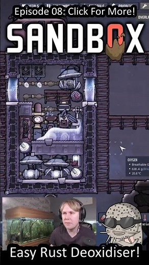 Self-Recycling Rust Deoxidiser In ONI! #oxygennotincluded #sandboxshowcase #gaming