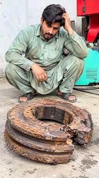 Pakistani Mechanic Repair Solution for a Broken Crankshaft Pulley Nut