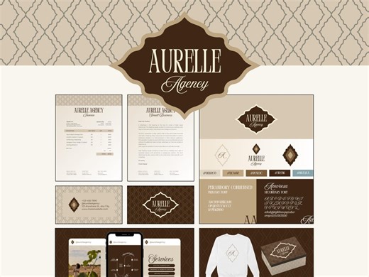 Elegant Feminine Canva Branding Kit, Logo Suite, Brand Board (digital Download) - Etsy