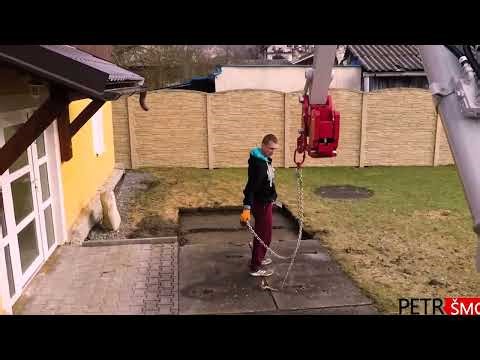 Takeuchi TB290-V Loading Panels with a Grab - Claw Attachment Test