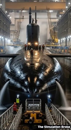 Cold War Power Reborn: Nuclear Submarine Construction Timelapse