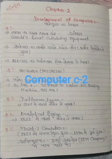 computer@ complete chapter -2 Development of computer