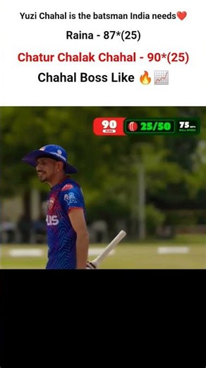 Yuzuvendra Chahal Smashes 90 Runs in just 25 Ball | 🥺🔥 #cricket