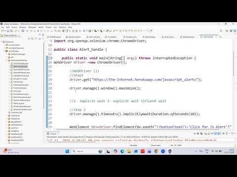 Handle Alerts in Selenium Java || #alert #java #automationtesting #automation