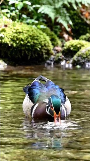 duck🦆 catching fish 🐠