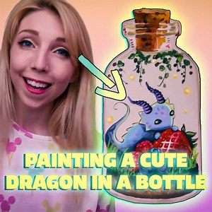 332K views · 11K reactions | Cute Dragon In A Bottle Painting ️✨ | Jamie Jo Art | Facebook