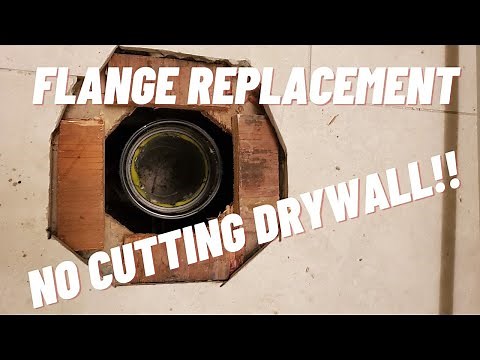 ABS toilet flange replacement without cutting drywall (DIY guide)