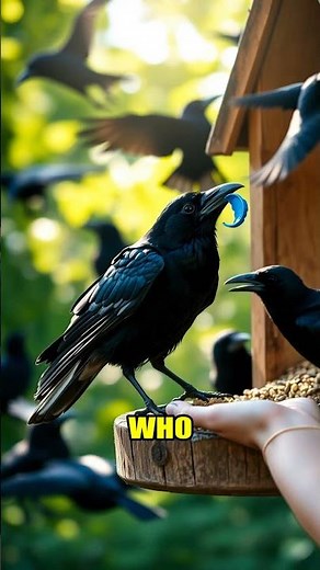 Crows bring gifts to people who feed them
