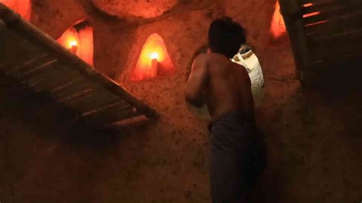 Watch these guys work until exhaustion creating a secret water shelter by hand