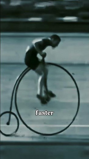Why Old Bicycles Had HUGE Front Wheels 🤔.#mrscuriosityy #viral #shorts