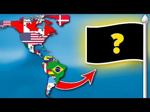 All American Countries in 1 Flag | Flag Animation