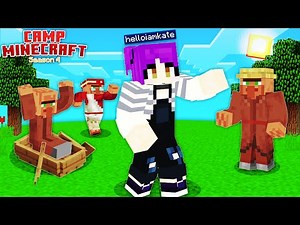 Making a SECRET Villager Farm in Camp Minecraft! [Season 4]