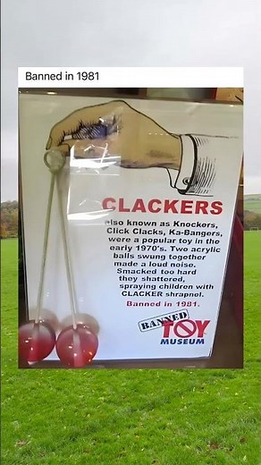 Clackers Toy Got Banned In 1981 For Exploding And BLINDING Kids 💀🚫 #Banned #Toys