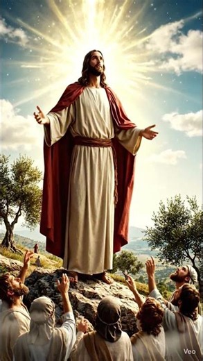 How Did Jesus Ascend into Heaven Before His Disciples? ☁️🙌 #shorts