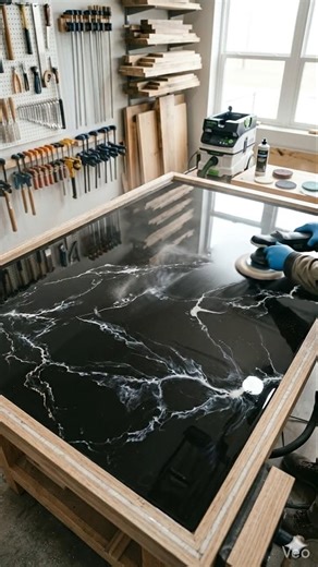 Black Resin Became Luxury Marble 😱