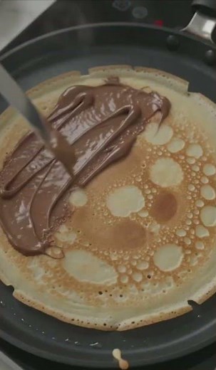 🔥Nutella Strawberry Crêpe⭐👌🍓🍫Experience the perfect harmony😋More Comment&Subscribe to my channel 🙏