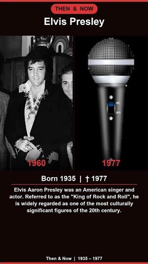 Elvis Presley Then & Now - Born 1935 #Shorts