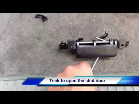 How to open a Toyota Sequoia Stuck Rear Door Latch - Easy to follow