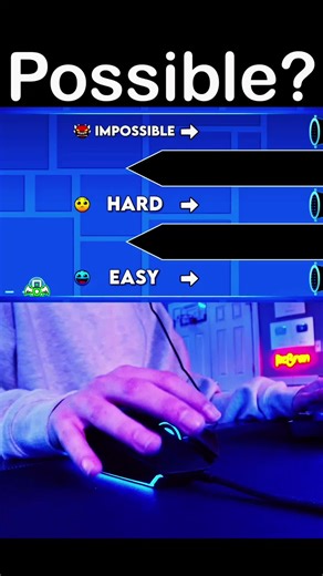 Geometry Dash: Easy vs Impossible Gameplay Comparison